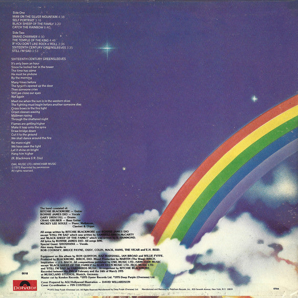 Rainbow : Ritchie Blackmore's Rainbow (LP, Album, RE, 53-)