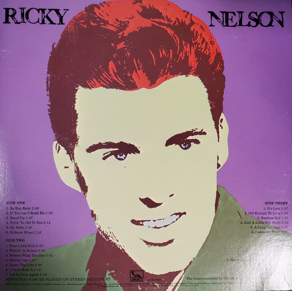Ricky Nelson (2) : Legendary Masters Series (2xLP, Comp, Mono)