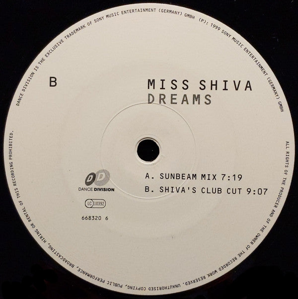 Miss Shiva : Dreams (12")