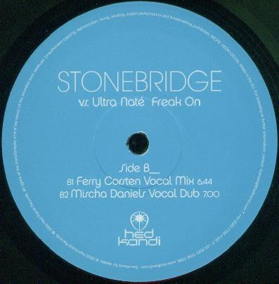 StoneBridge vs. Ultra Naté : Freak On (12")