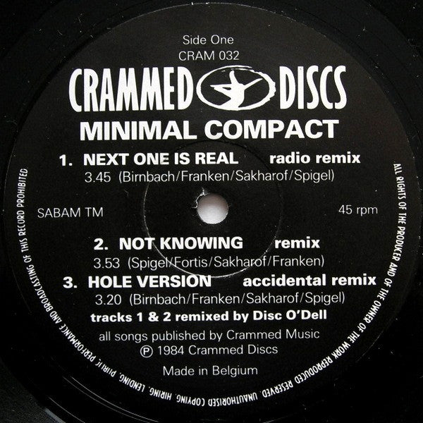 Minimal Compact : Next One Is Real (12")