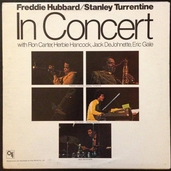 Freddie Hubbard / Stanley Turrentine : In Concert Volume One (LP, Album)