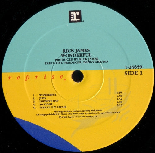 Rick James : Wonderful (LP, Album, Gat)