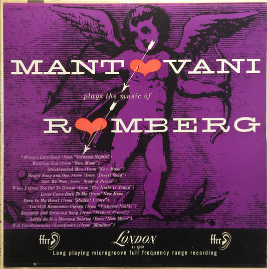 Mantovani : Mantovani Plays The Music Of Romberg (LP)