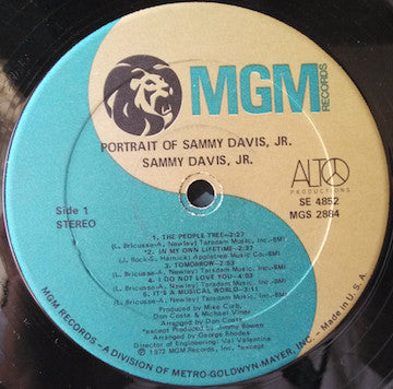 Sammy Davis Jr. : Portrait Of Sammy Davis, Jr. (LP, Album)