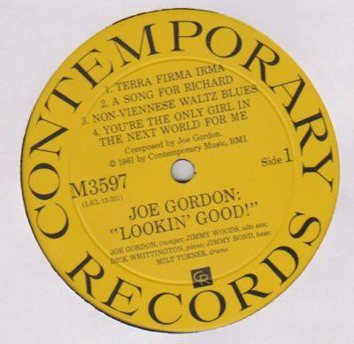 Joe Gordon : Lookin' Good (LP, Album, Mono)