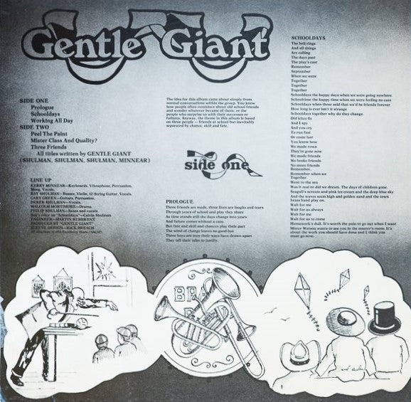 Gentle Giant : Three Friends (LP, Album, RE, Ter)
