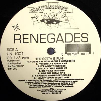 The Renegades : It's Gotta B Funky (LP, Album)