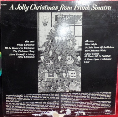 Frank Sinatra : A Jolly Christmas From Frank Sinatra (LP, Album, RE)