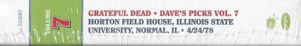 The Grateful Dead : Dave's Picks, Volume 7 (Horton Field House, Illinois State, Normal, IL • 4/24/78) (3xHDCD, Album, Ltd, Num)
