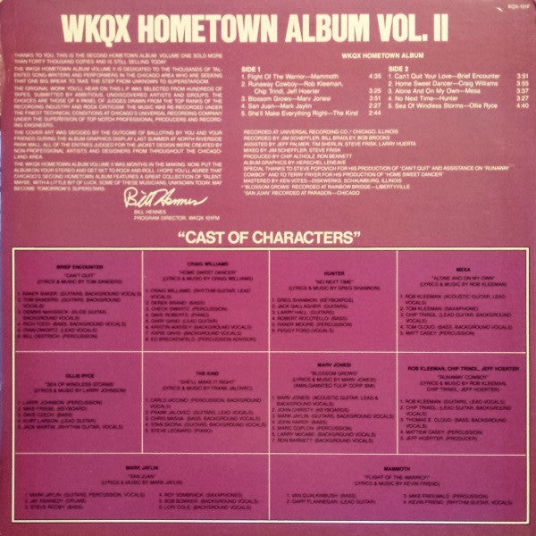Various : WKQX Hometown Album, Vol II (LP, Comp)