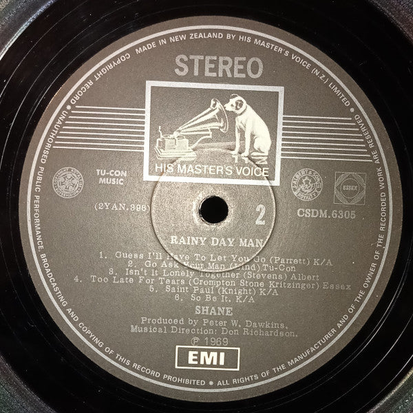 Shane* : Rainy Day Man (LP, Album)