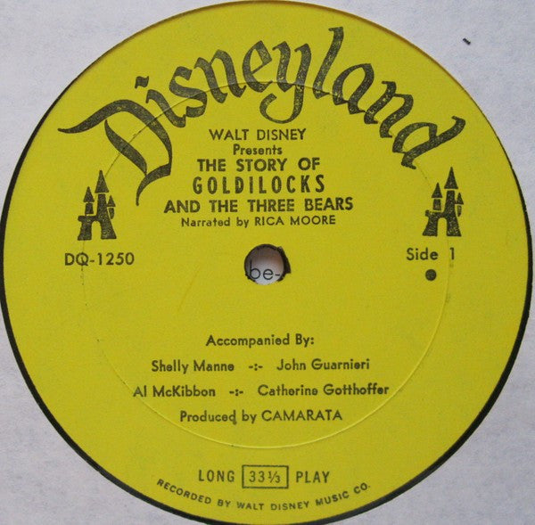 Rica Moore : Walt Disney Presents The Story Of Goldilocks And The Three Bears (LP)