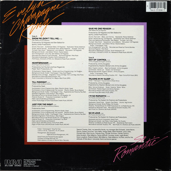 Evelyn King : So Romantic (LP, Album)