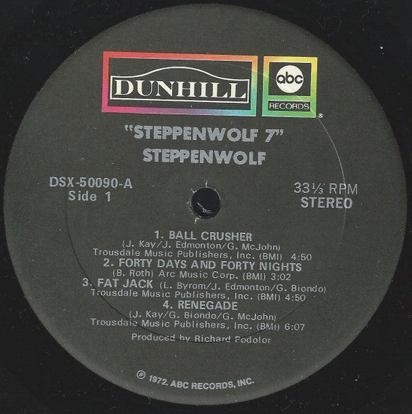 Steppenwolf : Steppenwolf 7 (LP, Album, RE, RP, TSM)