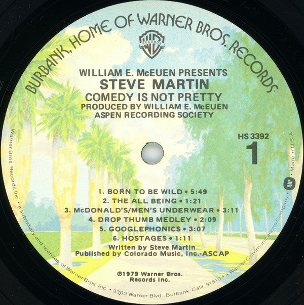 Steve Martin (2) : Comedy Is Not Pretty (LP, Album, Spe)