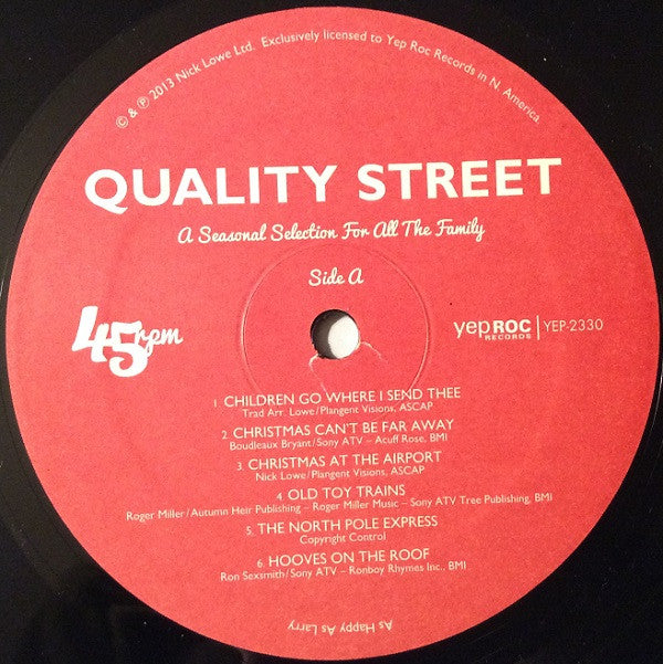 Nick Lowe : Quality Street (LP, Album, 180 + CD, Album)