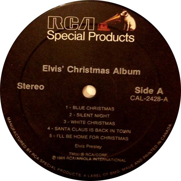 Elvis* : Elvis' Christmas Album (LP, Album, RE, RP)