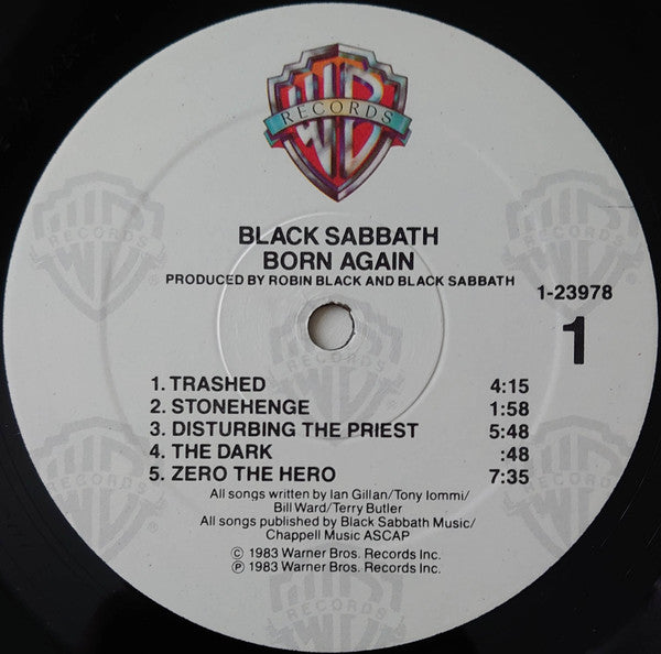 Black Sabbath : Born Again (LP, Album, SRC)