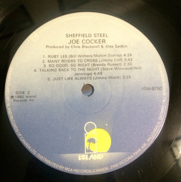 Joe Cocker : Sheffield Steel (LP, Album, RE)