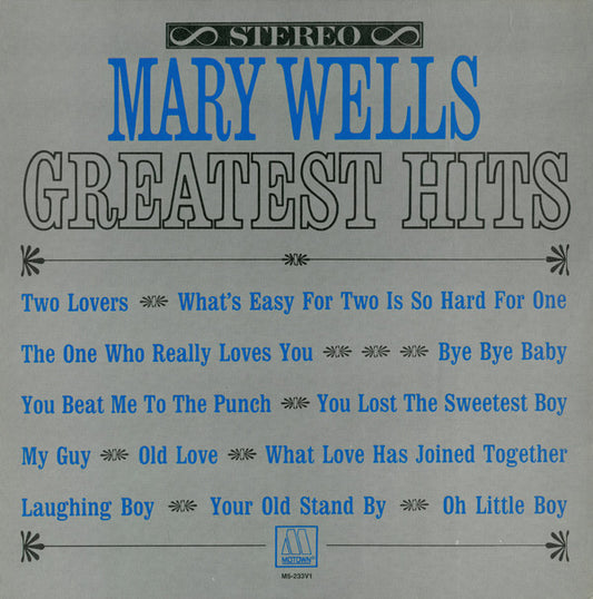 Mary Wells : Greatest Hits (LP, Comp, RE)