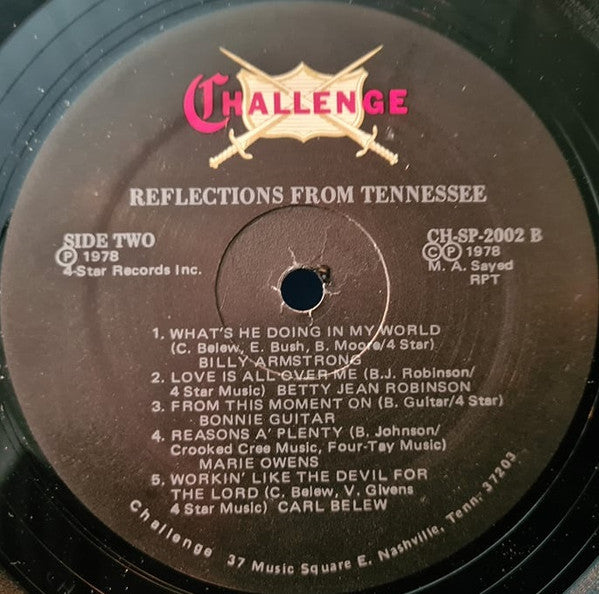 Various : Reflections From Tennessee (LP, Comp)