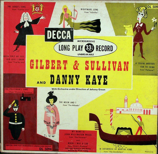 Danny Kaye (2) : Gilbert And Sullivan And Danny Kaye (10")