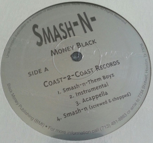Money Black : Smash-N-Them Boyz / Why U Hatting (12", Promo)
