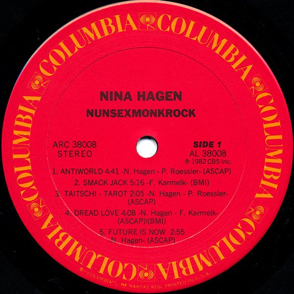 Nina Hagen : Nunsexmonkrock (LP, Album, Ter)