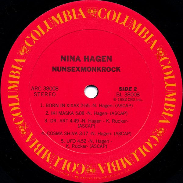 Nina Hagen : Nunsexmonkrock (LP, Album, Ter)