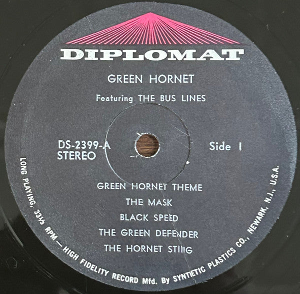 The Bus Lines : Green Hornet Theme (LP, Album)