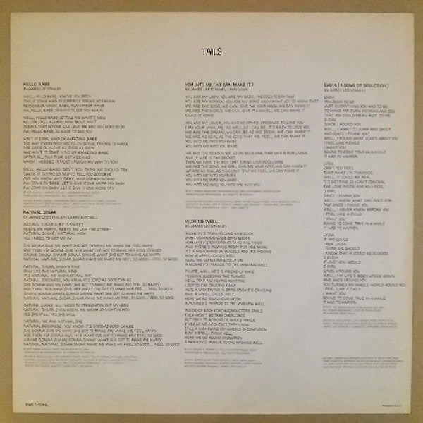 James Lee Stanley : James Lee Stanley, Too (LP, Album, Ind)