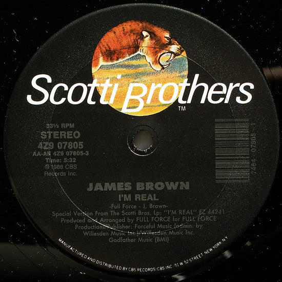 James Brown : I'm Real (12")