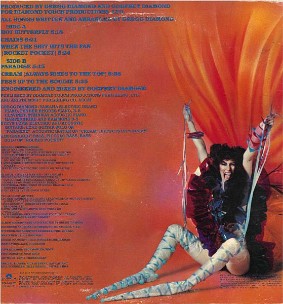 Gregg Diamond, Bionic Boogie : Hot Butterfly (LP, Album, GRT)