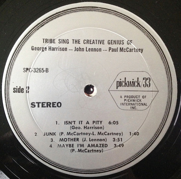 Tribe* : Tribe Sing The Creative Genius Of George Harrison, John Lennon, Paul McCartney (LP, Album)