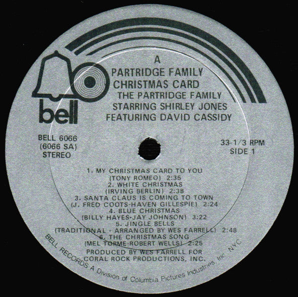 The Partridge Family Starring Shirley Jones (2) Featuring David Cassidy : A Partridge Family Christmas Card (LP, Album, RE, Aud)
