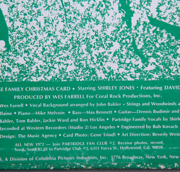 The Partridge Family Starring Shirley Jones (2) Featuring David Cassidy : A Partridge Family Christmas Card (LP, Album, RE, Aud)