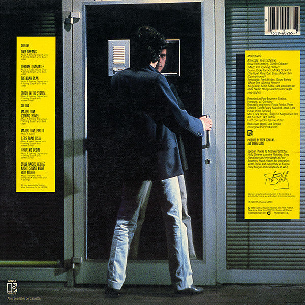 Peter Schilling : Error In The System (LP, Album, All)