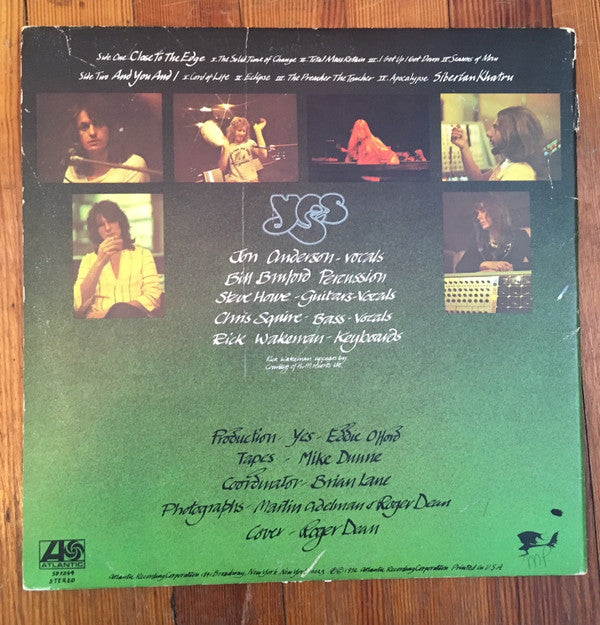 Yes : Close To The Edge (LP, Album, CTH)