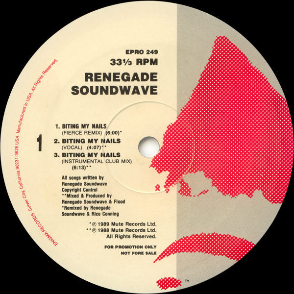 Renegade Soundwave : Biting My Nails (12", Promo)