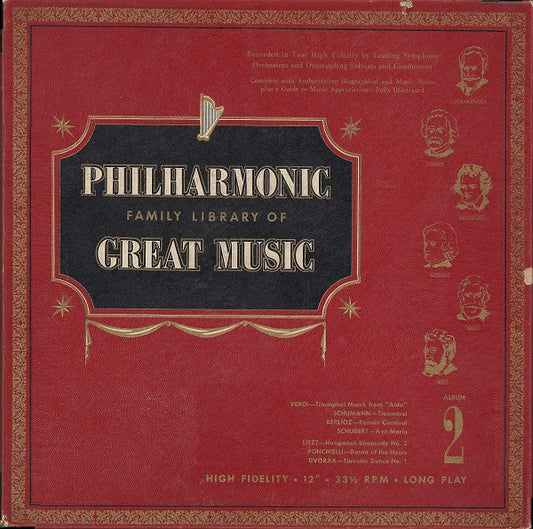 Various : Philharmonic Family Library Of Great Music Album 2 (LP, Album + Box)