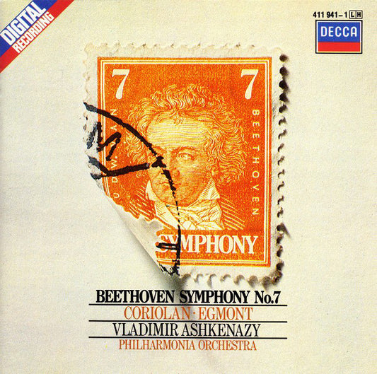 Ludwig van Beethoven, Vladimir Ashkenazy, Philharmonia Orchestra : Symphony No. 7 / Coriolan ∙ Egmont (LP)
