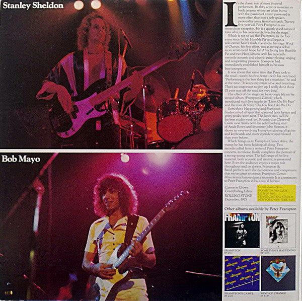 Peter Frampton : Frampton Comes Alive! (2xLP, Album, Club, RE)