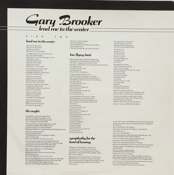 Gary Brooker : Lead Me To The Water (LP, Album)