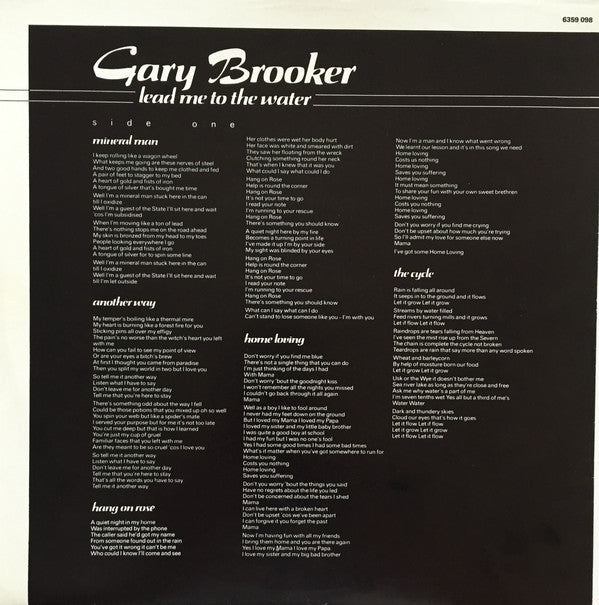 Gary Brooker : Lead Me To The Water (LP, Album)