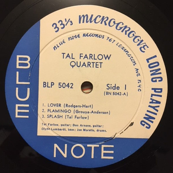 The Tal Farlow Quartet : Tal Farlow Quartet (10", Mono, Lex)