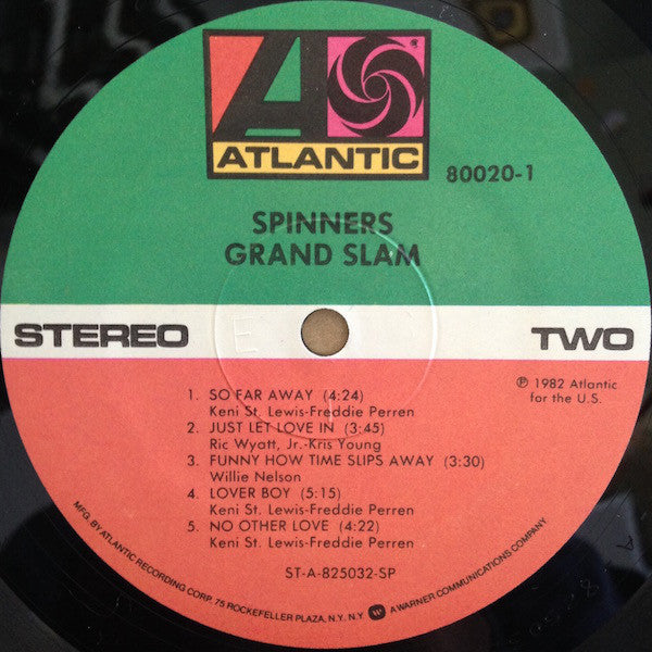 Spinners : Grand Slam (LP, Album, Spe)