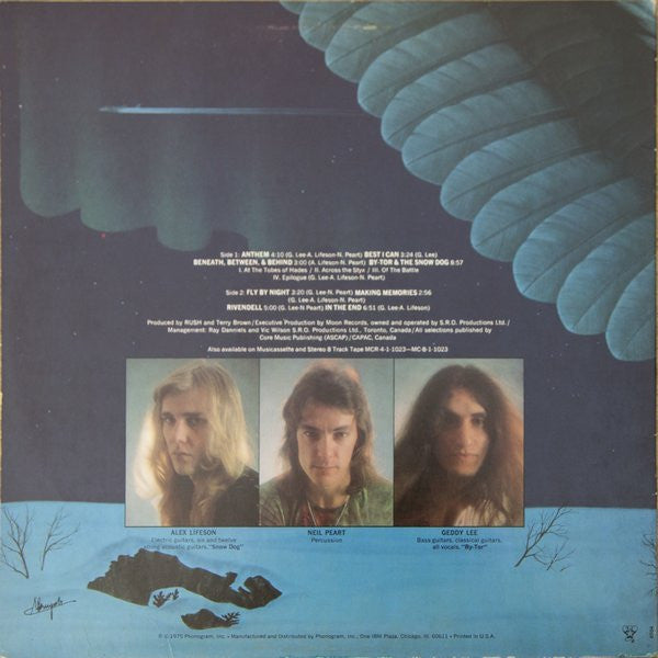 Rush : Fly By Night (LP, Album, PRC)