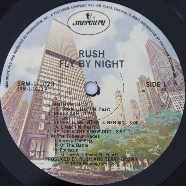 Rush : Fly By Night (LP, Album, PRC)