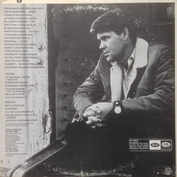 Glen Campbell : By The Time I Get To Phoenix (LP, Album, Pit)